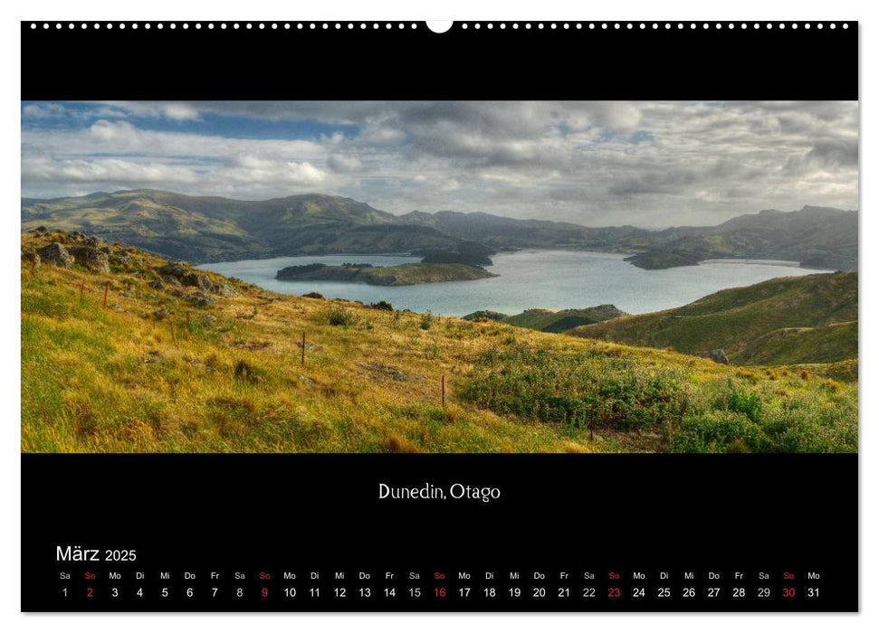 Aotearoa - Land der langen weißen Wolke (CALVENDO Wandkalender 2025)