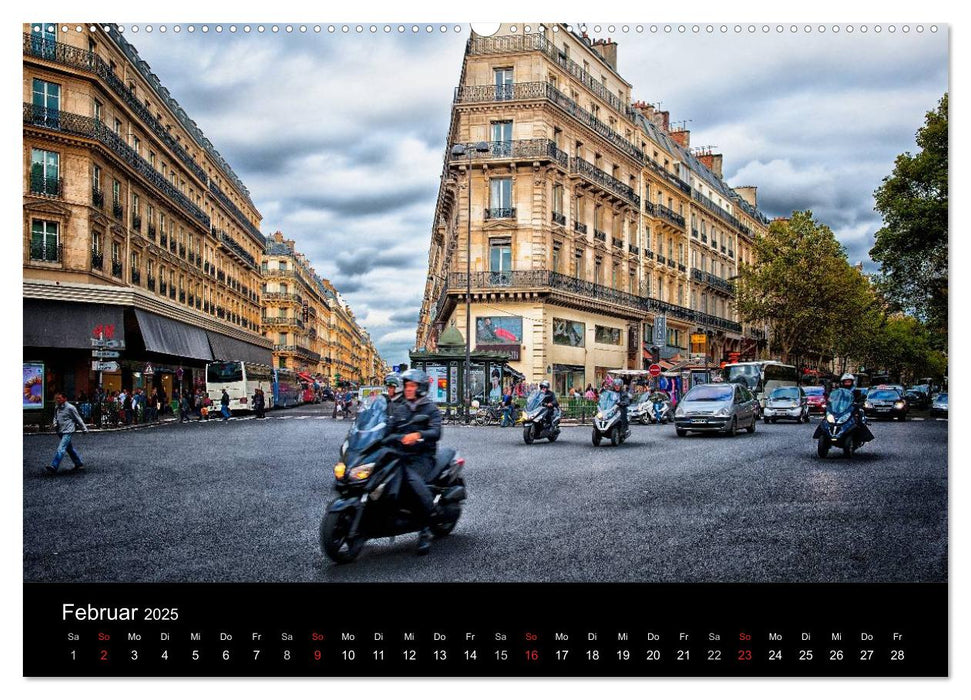 Paris - Impressionen einer Weltstadt (CALVENDO Wandkalender 2025)