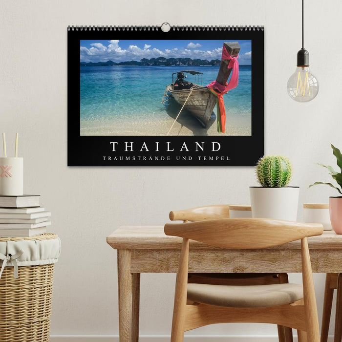 Thailand - Traumstrände und Tempel (CALVENDO Wandkalender 2025)