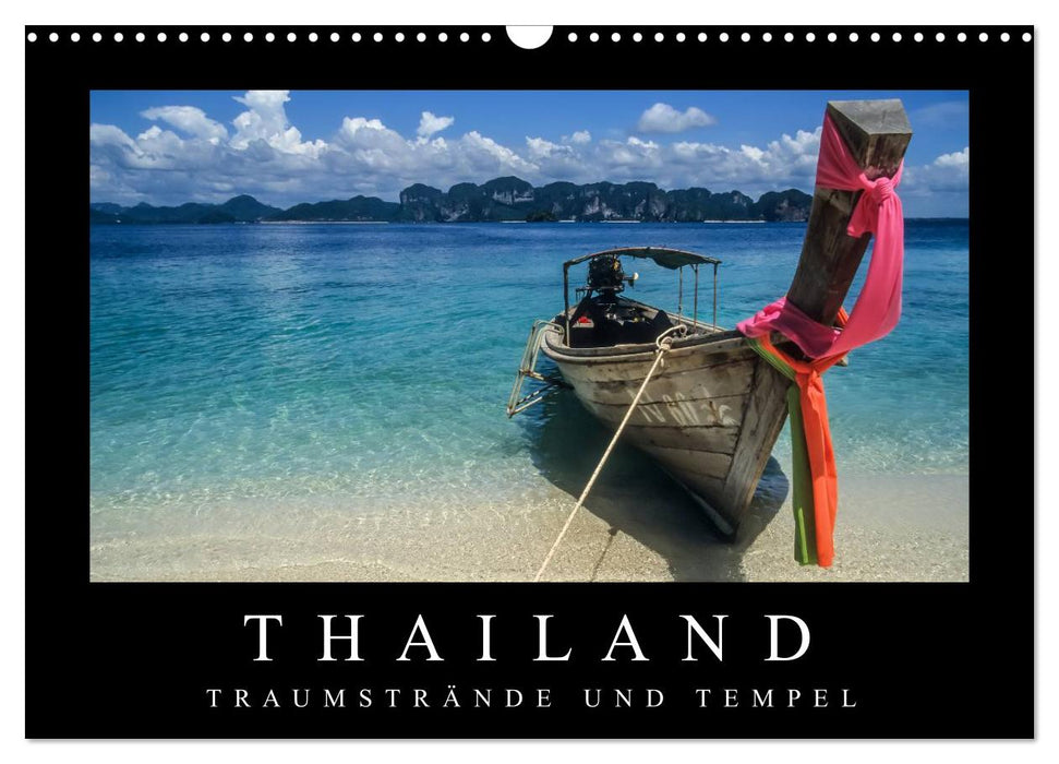 Thailand - Traumstrände und Tempel (CALVENDO Wandkalender 2025)