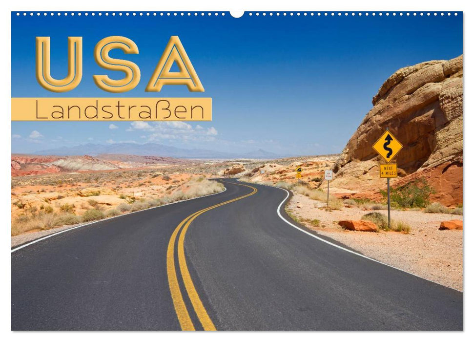 USA Landstraßen (CALVENDO Wandkalender 2025)