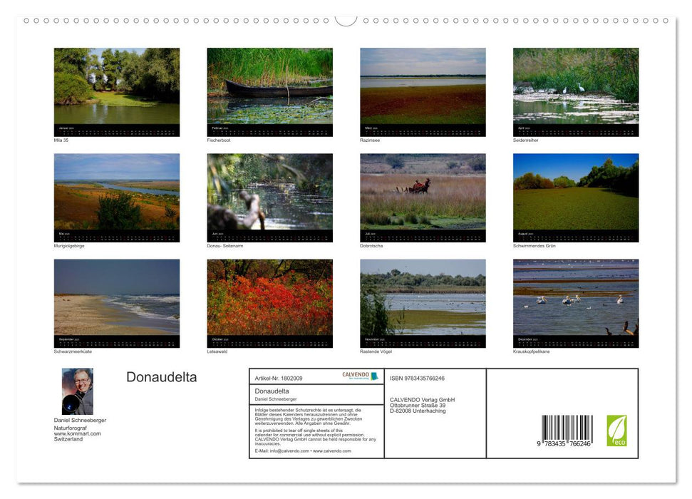 Donaudelta (CALVENDO Premium Wandkalender 2025)