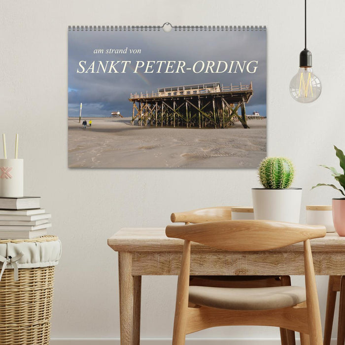 am strand von SANKT PETER-ORDING (CALVENDO Wandkalender 2025)