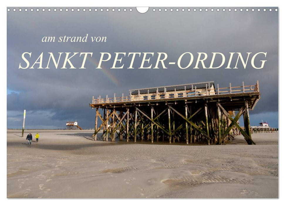 am strand von SANKT PETER-ORDING (CALVENDO Wandkalender 2025)