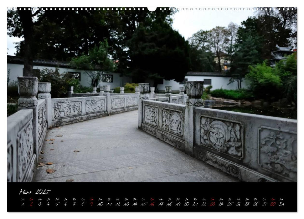 Garten des Himmlischen Friedens im Von-Bethmann-Park, Frankfurt am Main (CALVENDO Premium Wandkalender 2025)