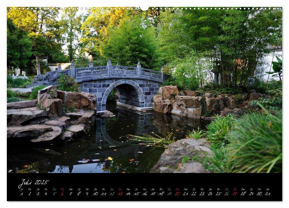 Garten des Himmlischen Friedens im Von-Bethmann-Park, Frankfurt am Main (CALVENDO Premium Wandkalender 2025)