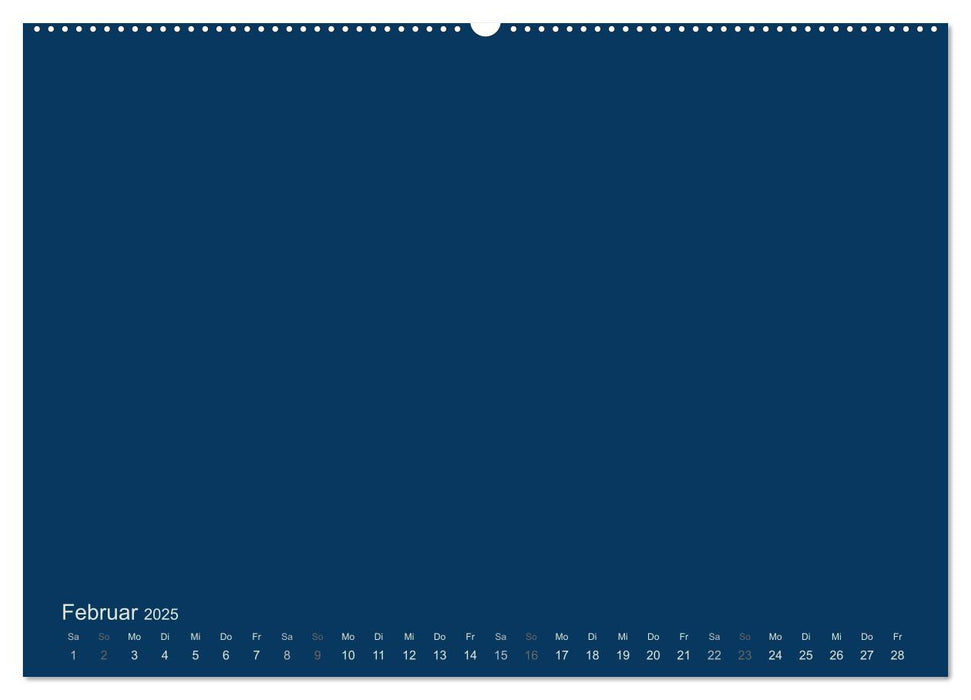 Bastelkalender - Dunkelblau (CALVENDO Wandkalender 2025)