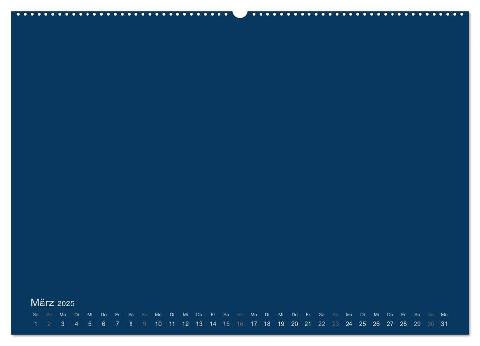 Bastelkalender - Dunkelblau (CALVENDO Wandkalender 2025)