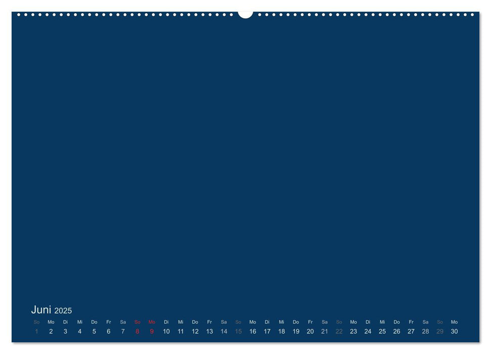 Bastelkalender - Dunkelblau (CALVENDO Wandkalender 2025)