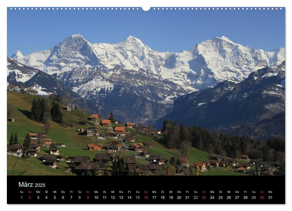 Berner Oberland (CALVENDO Premium Wandkalender 2025)