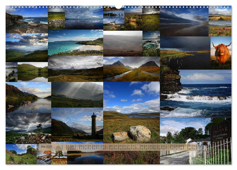 Schottland 365 (CALVENDO Premium Wandkalender 2025)