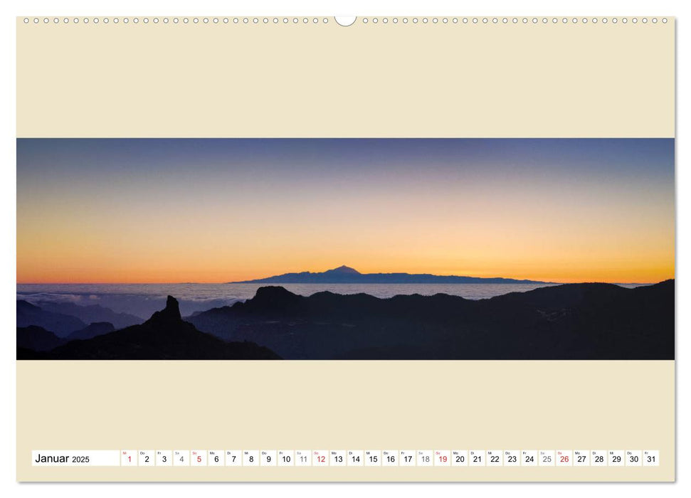 Gran Canaria - Extrabreite Landschaften (CALVENDO Wandkalender 2025)