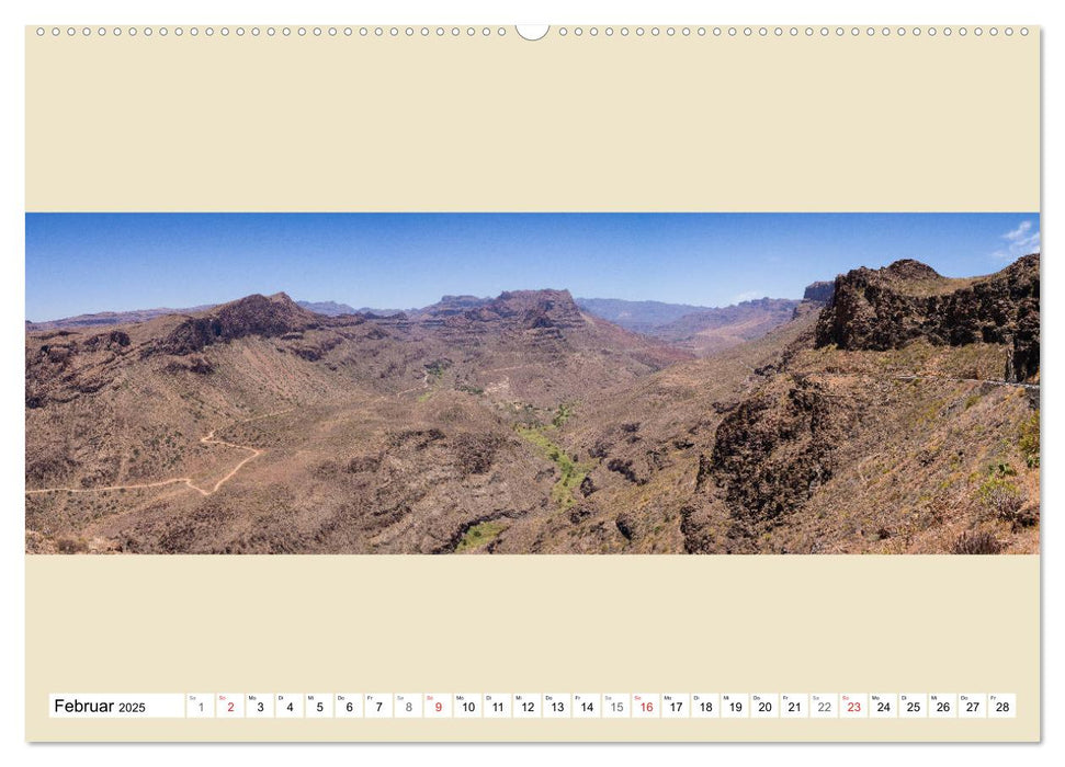 Gran Canaria - Extrabreite Landschaften (CALVENDO Wandkalender 2025)