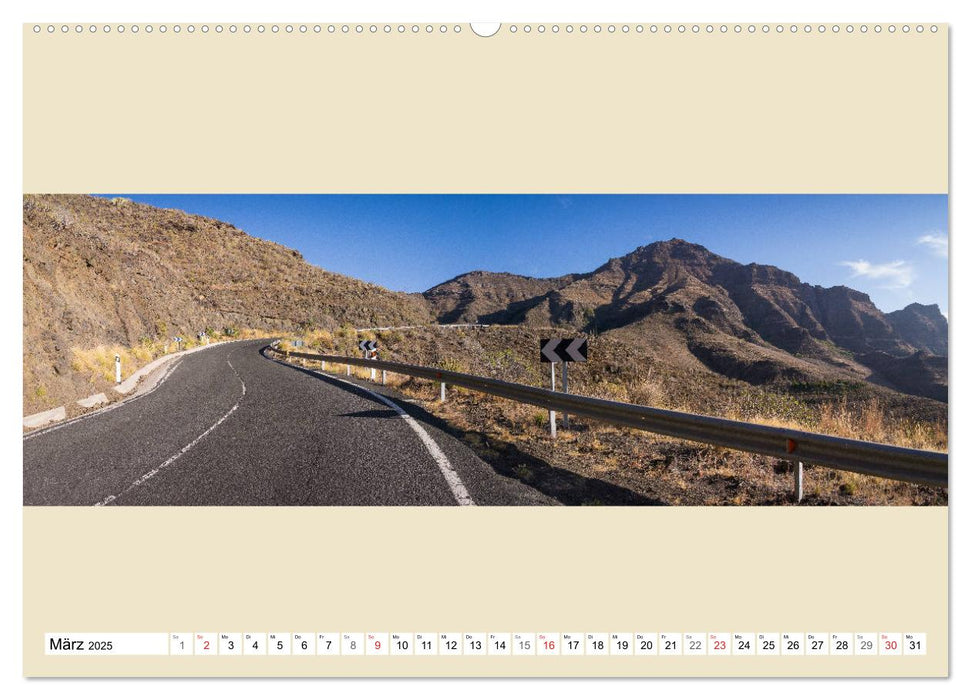 Gran Canaria - Extrabreite Landschaften (CALVENDO Wandkalender 2025)