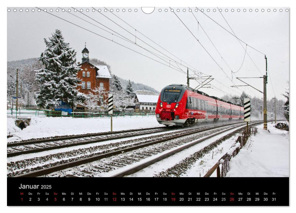 Unterwegs am Bahndamm (CALVENDO Wandkalender 2025)