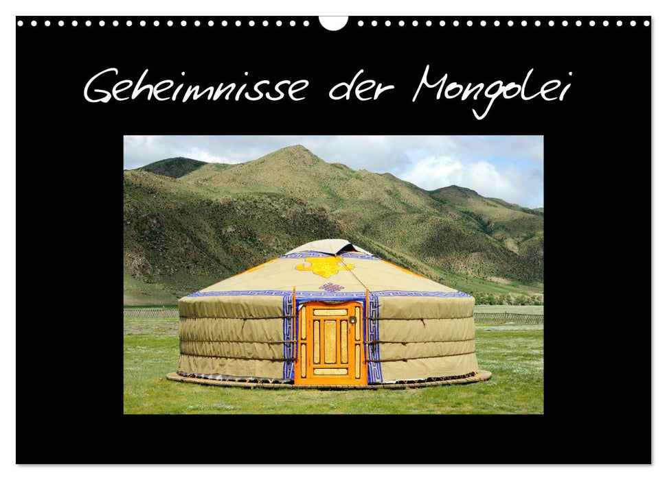 Geheimnisse der Mongolei (CALVENDO Wandkalender 2025)