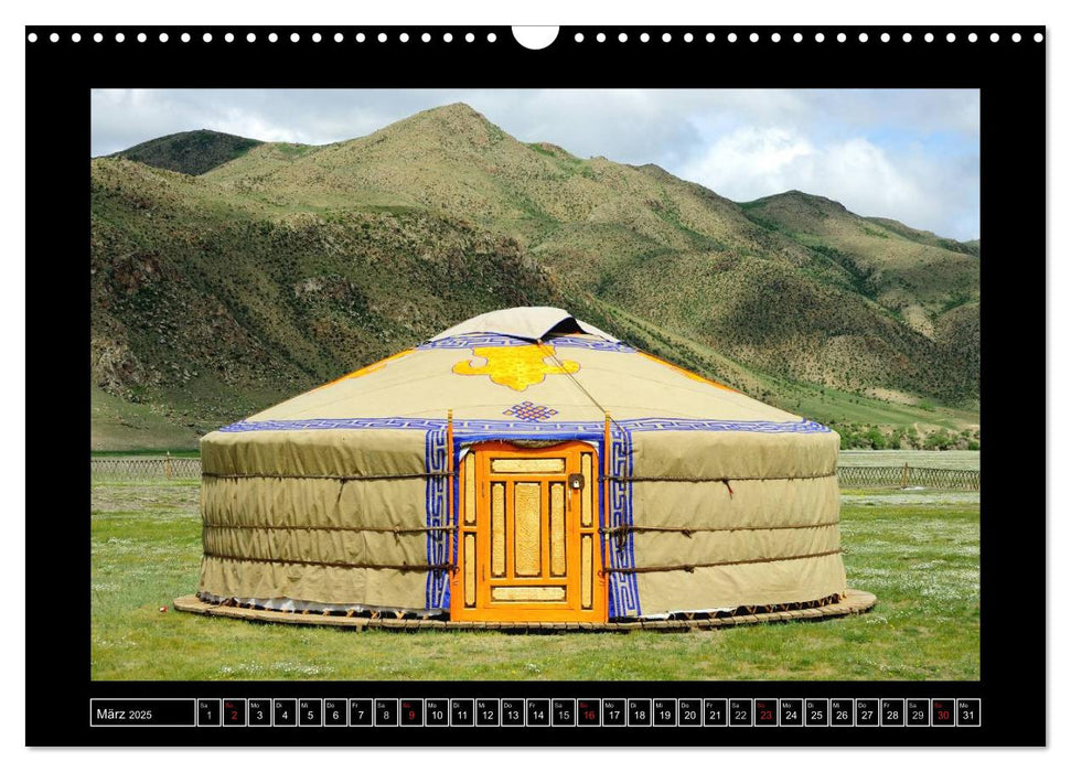 Geheimnisse der Mongolei (CALVENDO Wandkalender 2025)