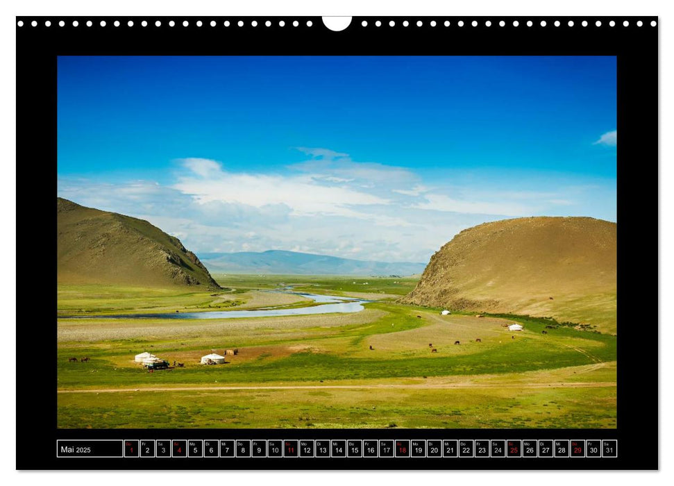 Geheimnisse der Mongolei (CALVENDO Wandkalender 2025)