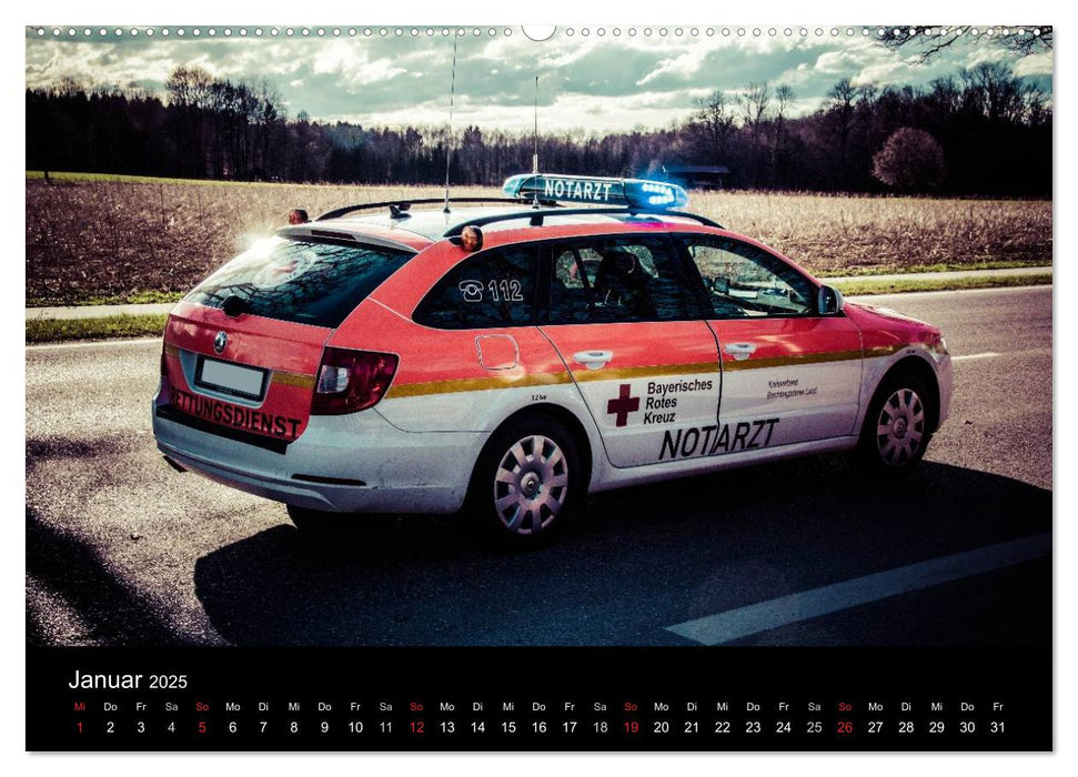 Einsatzfahrzeuge - Bayern (CALVENDO Wandkalender 2025)