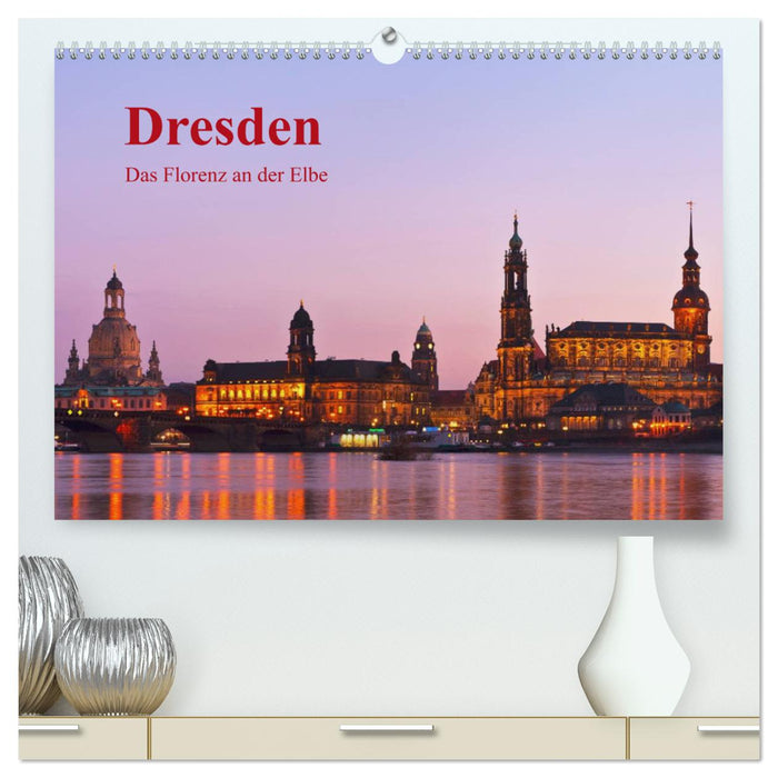 Dresden, das Florenz an der Elbe / CH-Version (CALVENDO Premium Wandkalender 2025)