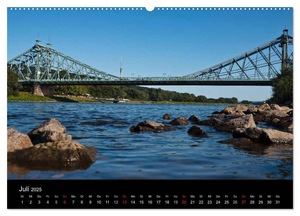 Dresden, das Florenz an der Elbe / CH-Version (CALVENDO Premium Wandkalender 2025)