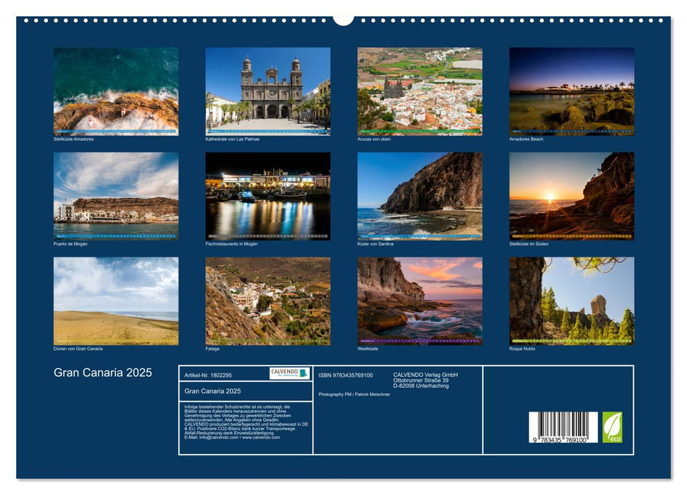 Gran Canaria 2025 (CALVENDO Premium Wandkalender 2025)