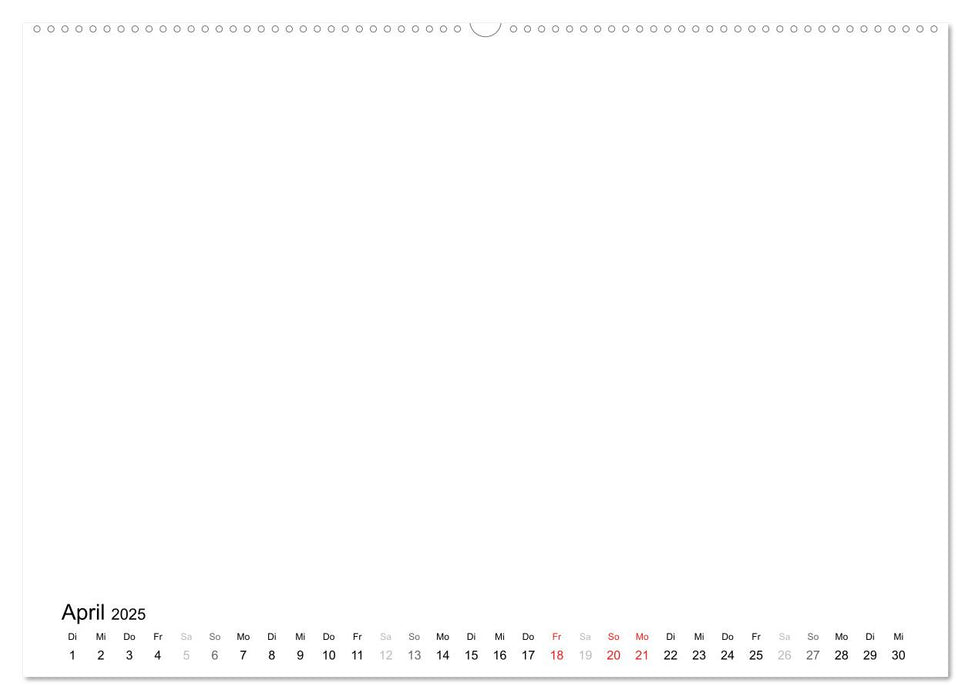 Bastelkalender - Weiss (CALVENDO Wandkalender 2025)