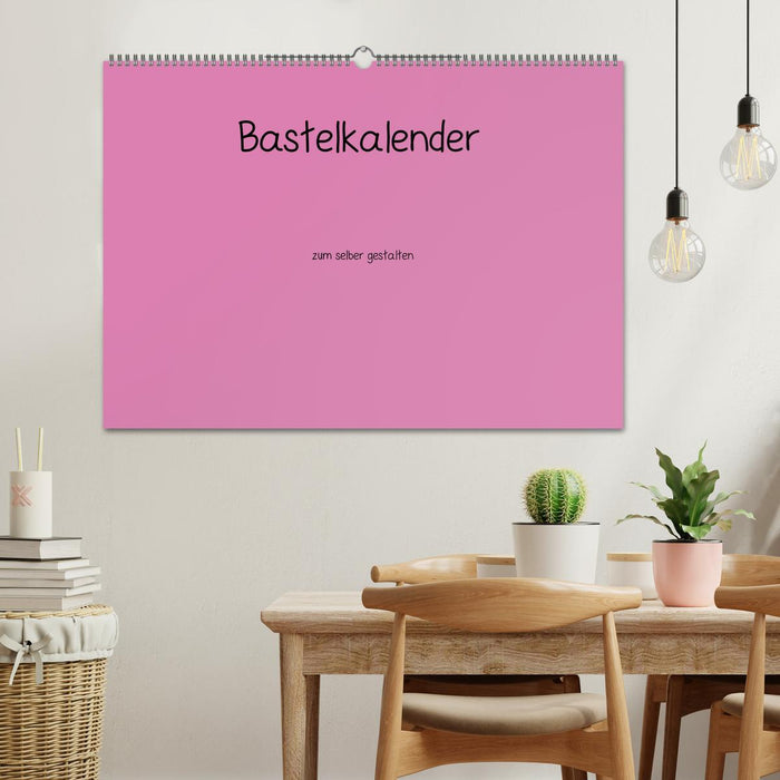 Bastelkalender - Pink (CALVENDO Wandkalender 2025)