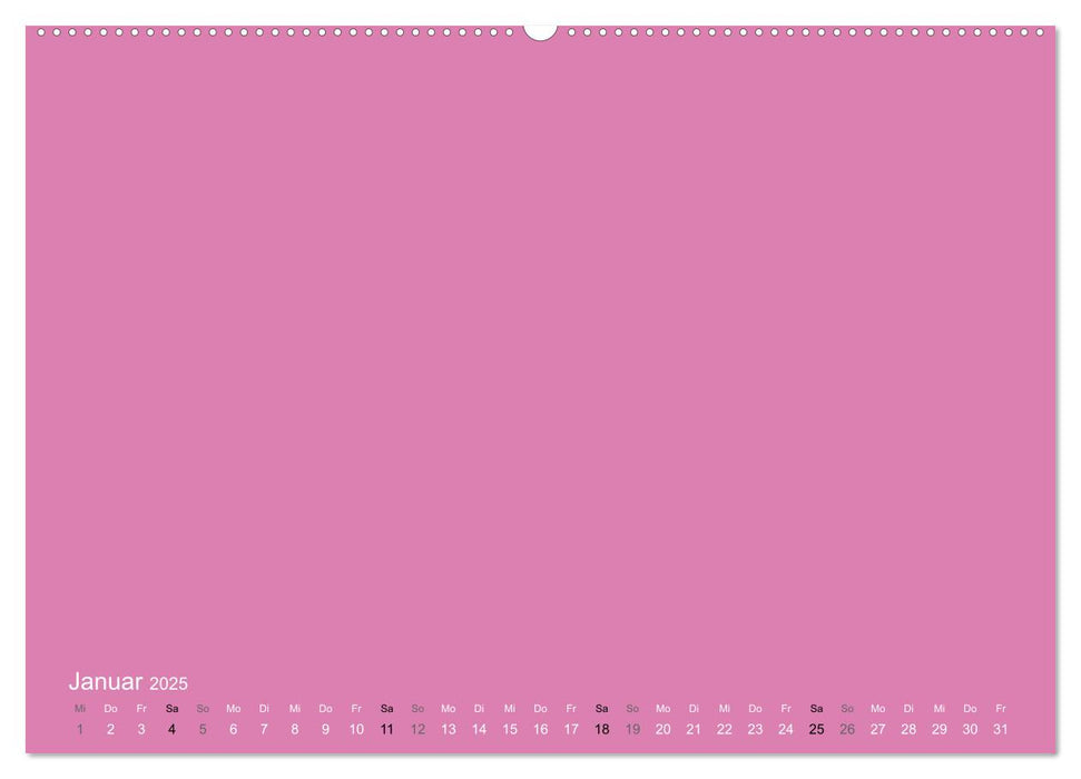 Bastelkalender - Pink (CALVENDO Wandkalender 2025)