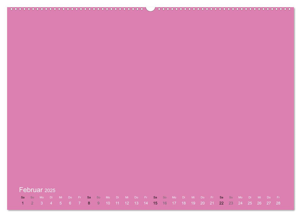 Bastelkalender - Pink (CALVENDO Wandkalender 2025)