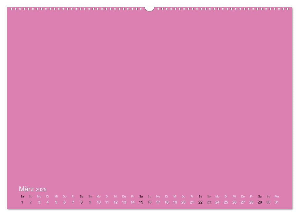 Bastelkalender - Pink (CALVENDO Wandkalender 2025)