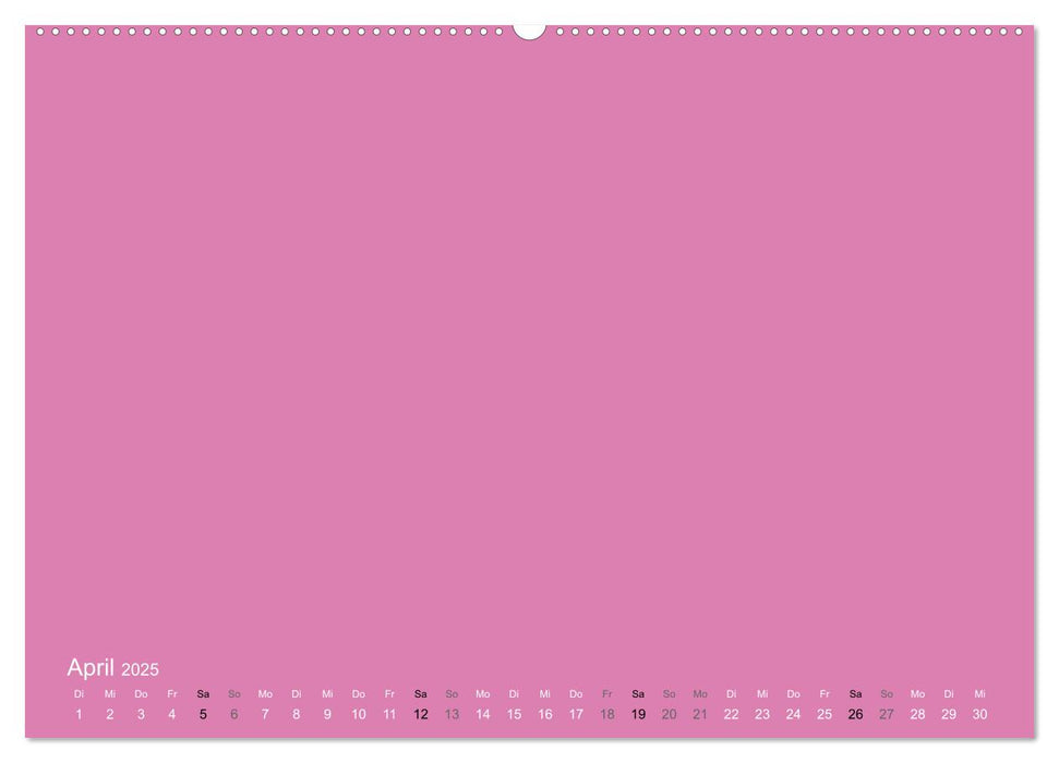 Bastelkalender - Pink (CALVENDO Wandkalender 2025)