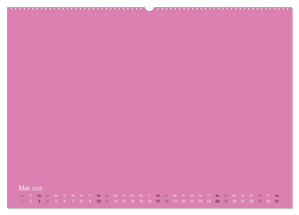 Bastelkalender - Pink (CALVENDO Wandkalender 2025)