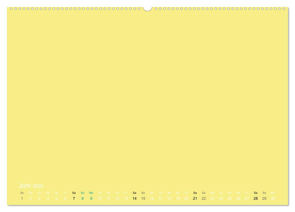 Bastelkalender - Gelb (CALVENDO Wandkalender 2025)