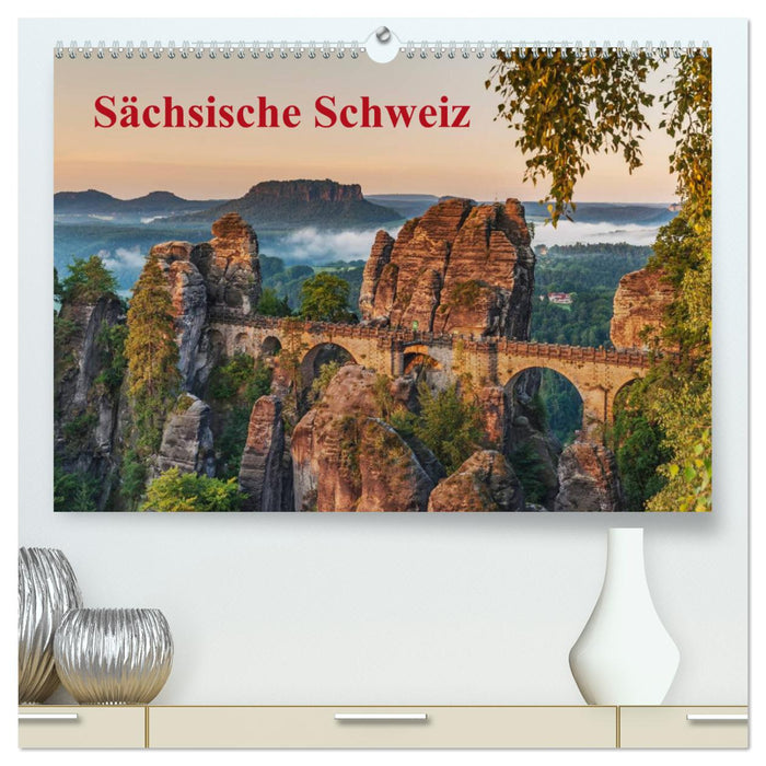 Sächsische Schweiz / CH-Version (CALVENDO Premium Wandkalender 2025)
