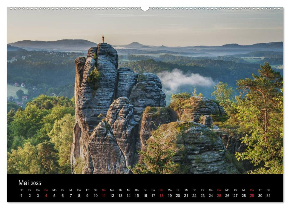 Sächsische Schweiz / CH-Version (CALVENDO Premium Wandkalender 2025)