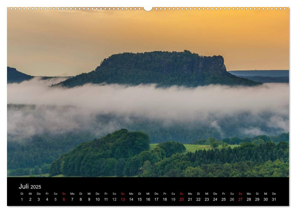 Sächsische Schweiz / CH-Version (CALVENDO Premium Wandkalender 2025)