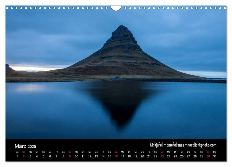 Island - Land aus Feuer und Eis (CALVENDO Wandkalender 2025)