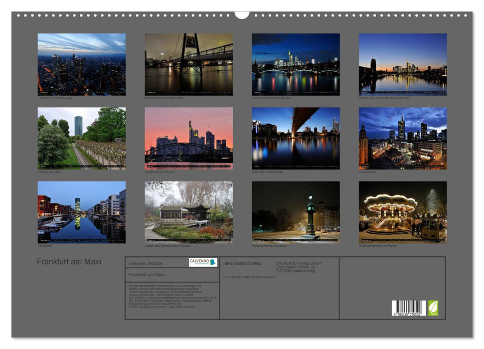 Frankfurt am Main (CALVENDO Wandkalender 2025)