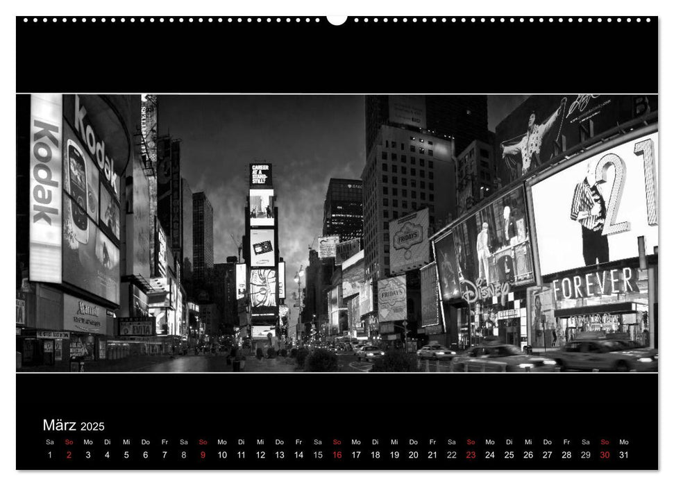 NEW YORK CITY Höhepunkte im Panoramaformat (CALVENDO Premium Wandkalender 2025)