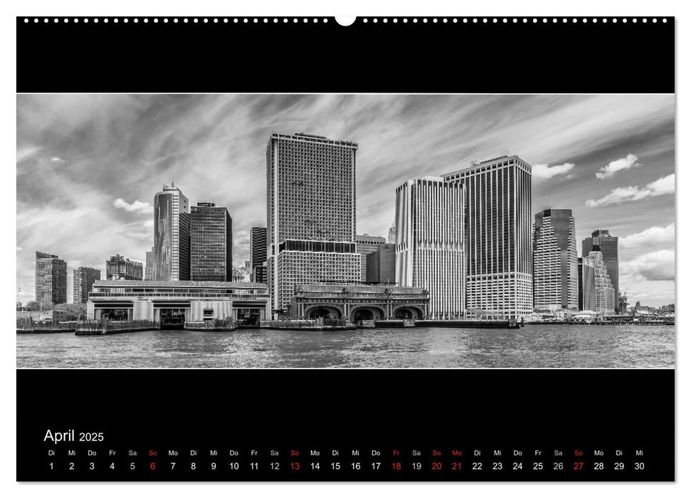 NEW YORK CITY Höhepunkte im Panoramaformat (CALVENDO Premium Wandkalender 2025)