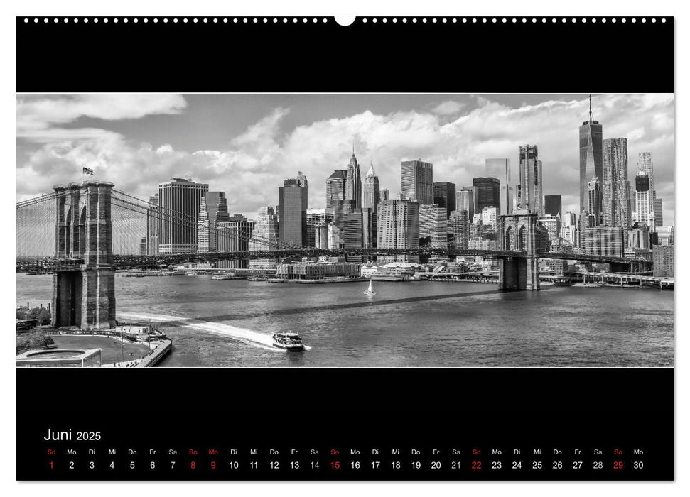 NEW YORK CITY Höhepunkte im Panoramaformat (CALVENDO Premium Wandkalender 2025)