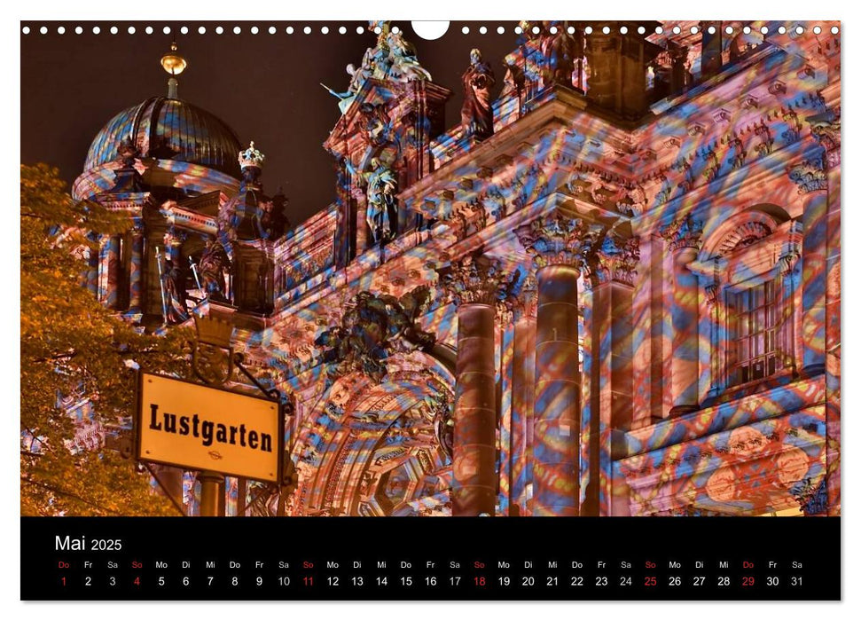 Berlin bei Nacht (CALVENDO Wandkalender 2025)