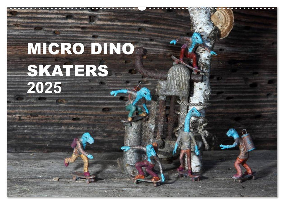 Micro Dino Skaters 2025 (CALVENDO Wandkalender 2025)