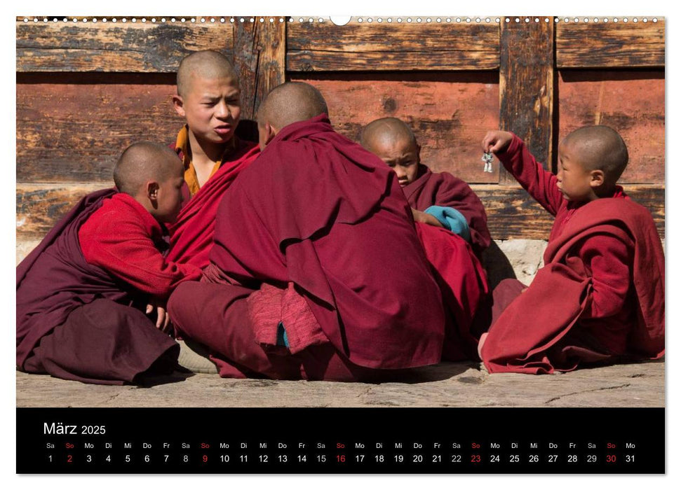 Bhutan 2025 - Land des Donnerdrachens (CALVENDO Premium Wandkalender 2025)