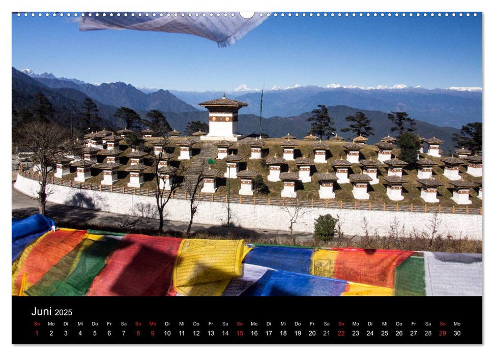 Bhutan 2025 - Land des Donnerdrachens (CALVENDO Premium Wandkalender 2025)