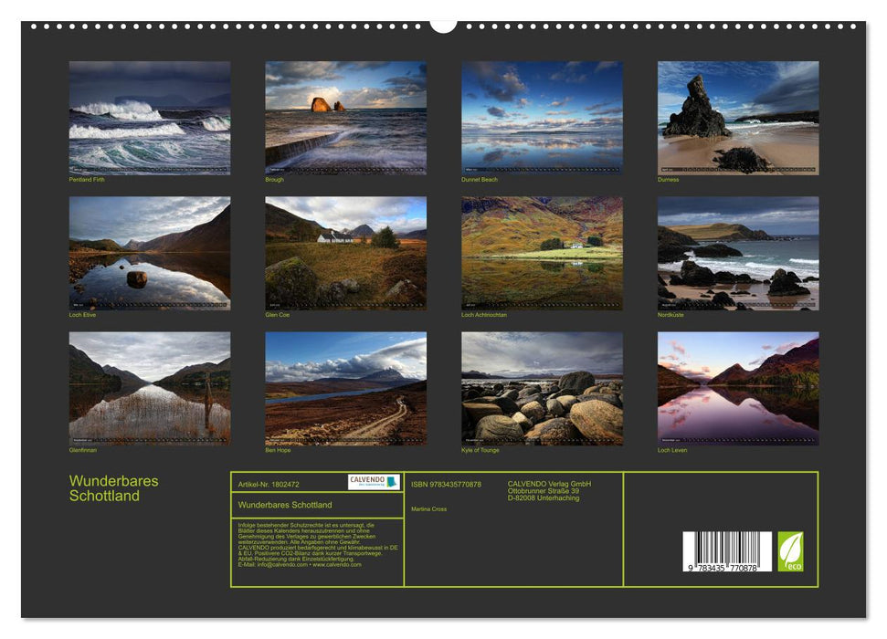 Wunderbares Schottland (CALVENDO Premium Wandkalender 2025)