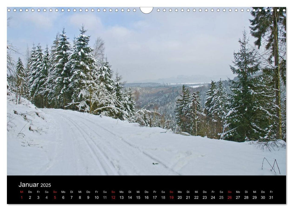 Die sächsische Schweiz 2025 (CALVENDO Wandkalender 2025)