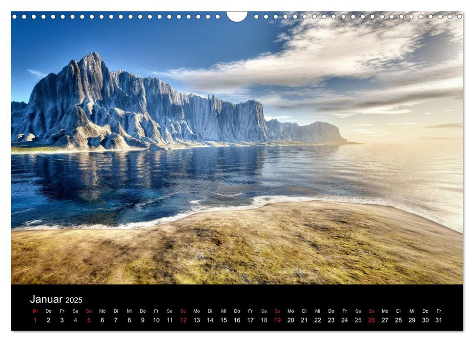 Fantasie Landschaften (CALVENDO Wandkalender 2025)