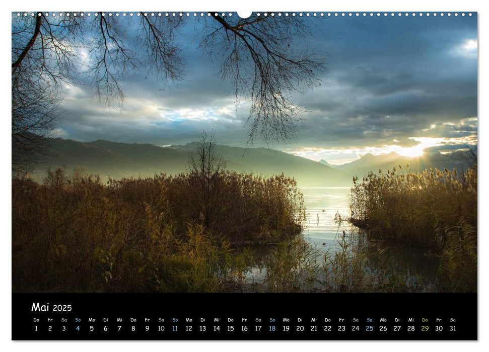 Stimmungsvolle Bilder vom Thunersee (CALVENDO Premium Wandkalender 2025)